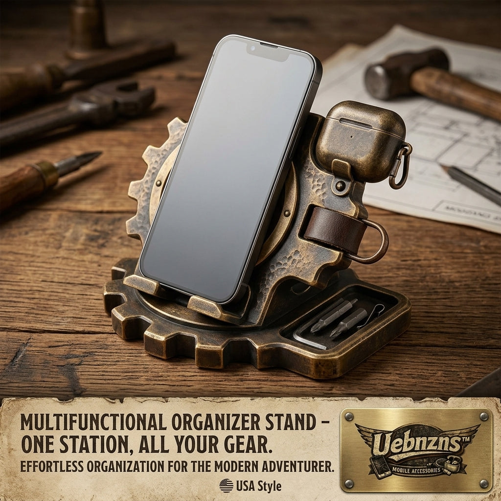Uebnzns multifunctional industrial gear phone holder and desk dock