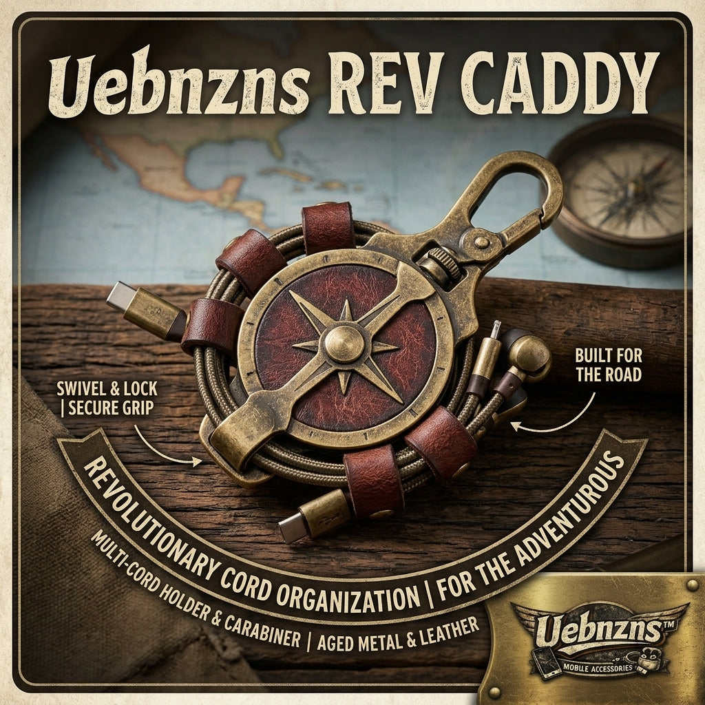 Uebnzns REV CADDY vintage carabiner cable organizer
